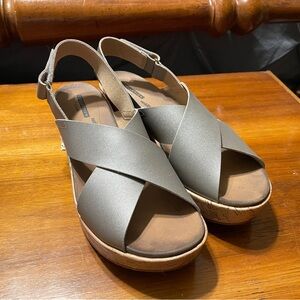 Clarks Cushion Cork Wedges